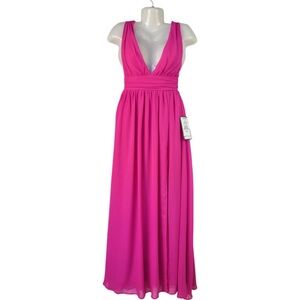 NWT Speechless juniors Pink Maxi dress sleeveless ball gown size 3